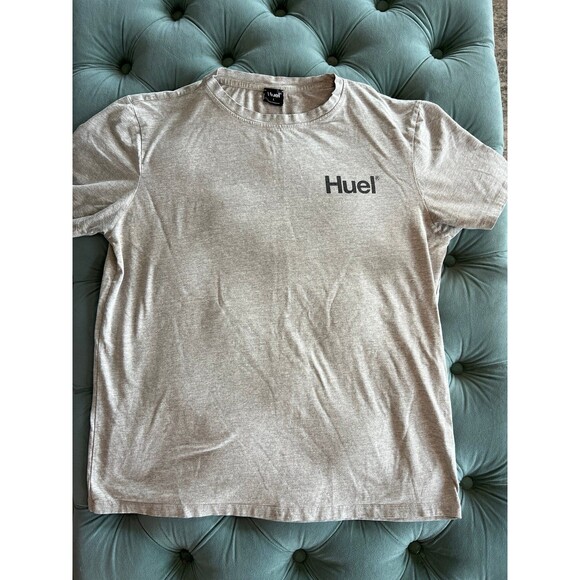 Huel - Logo Crew Neck Short Sleeve Tee in Gray - Picture 1 of 6